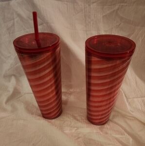 Starbucks Holiday 2023 Red Swirl Cold Cup Tumbler
